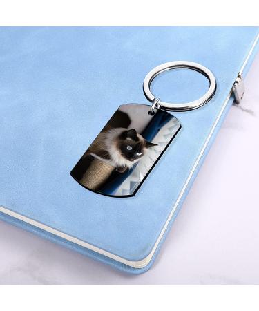 Custom Cat Photo Keychain - Personalized Pet Memorial Gift for Loss - Funnylife - Buy Online on GoSupps.com