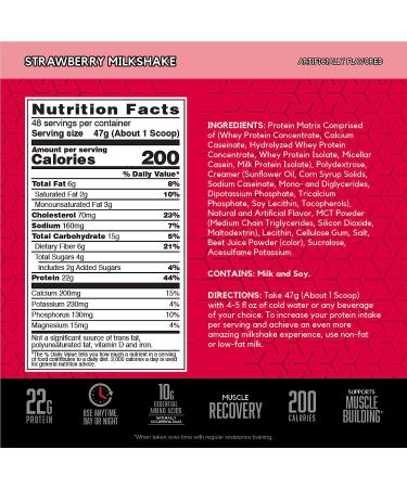 BSN SYNTHA-6 Whey Protein Powder - Strawberry Milkshake, 48 Servings - Buy Online on GoSupps.com