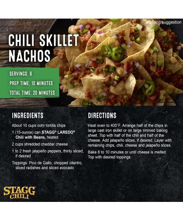 STAGG Laredo Chili With Beans 15 Oz - Buy Now for Authentic Tex-Mex Flavor - Buy Online on GoSupps.com