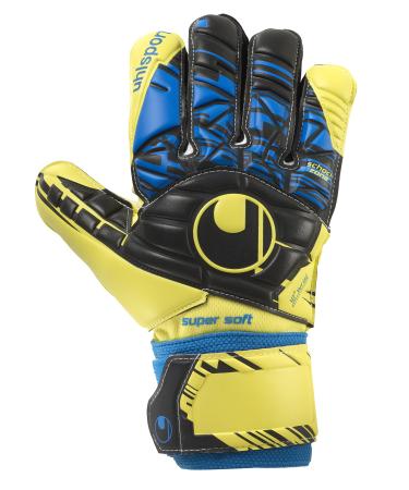 uhlsport Men's Speed Up Now Supersoft Goalkeeper Gloves 8.5 yellow/blue