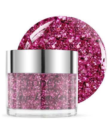 Poudre de trempage 28 g poudre de trempage paillettes roses pour d butant manucure bricolage salon de maison longue dur e d'hiver pas de lampe ongles n cessaire