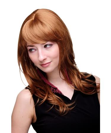 WIG ME UP - 4038-27C wig dark blonde + red long slightly wavy hair tips medium blonde (27C)