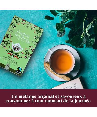 English Tea Shop - Green Tea Matcha Tea and Organic Cocoa - Blend of green tea Japanese matcha tea and organic cocoa - Box - Buy Online on GoSupps.com