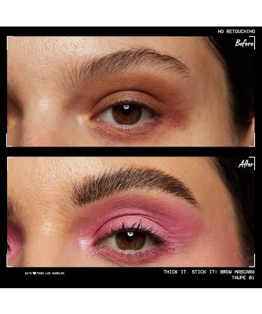 Nyx Professional Makeup Eyebrow Mascara - Tinted & Fuller Brows Long-Lasting 4PM Hold Taupe (01) - Buy Online on GoSupps.com