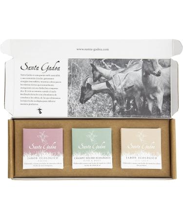 Saint Gadea 3 x 120 g soap All Skin + Face + Hair & Body 100 natural organic soap goats milk and olive oil cold evaporation - Buy Online on GoSupps.com