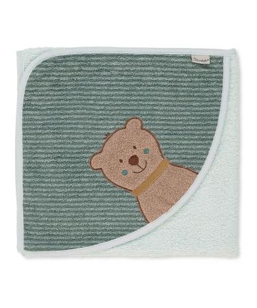 Sterntaler hooded bath towel Ben bear Ben age: from 0 months 80 x 80 cm light green Ben (light green)