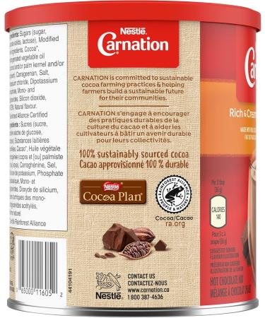 Carnation Hot Chocolate Rich And Creamy Hot Chocolate Canister 450g 6-Pack Chocolate 450 g (Pack of 6) - Buy Online on GoSupps.com