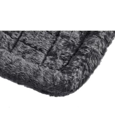 New World Gray Dog Bed | 22-Inch Bolster Bed for Metal Crates | Machine Washable - Buy Online on GoSupps.com