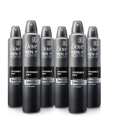 6 Cans of Dove Men+Care Invisible Dry 150ml Anti-Perspirant Anti-Transpirant Spray