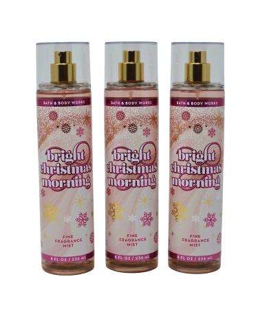 Bath & Body Works Fragrance Mist 3-Pack 8oz Each (Bright Christmas Morning)