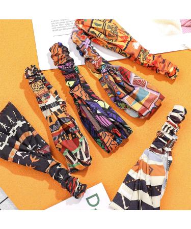 6-Piece African Boho Print Headbands for Women & Girls | Wide Elastic Turban Headwraps for Yoga & Sports - Buy Online on GoSupps.com