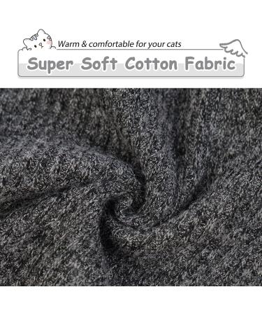 Pumyporeity Sphynx Cat Cotton Sweater - Cute Turtleneck Breathable T-Shirt Soft Clothing for Kittens (Black L) - International Shipping - Buy Online on GoSupps.com