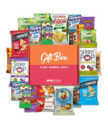 Gluten Free Snack Box Care Package (20 Count) for College Students, Exams, Father's Day, Mother's Day, Military, Finals, Office - Chips, Popcorn, Granola Bars - Gift Idea - Buy Online on GoSupps.com