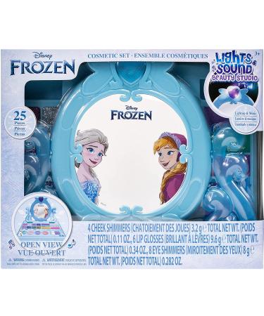 Disney Frozen Townley Girl Cosmetic Vanity Set with Lip Gloss, Shimmer, Brushes & Music - Ideal for Kids Ages 3+ - Perfect for Parties & Makeovers - Buy Online on GoSupps.com
