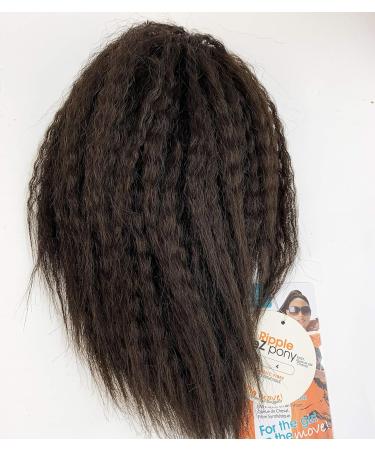 SLEEK Synthetic Ponytail Extensions for Women Claw Jaw Ponytail Yaki Curly Clip In Hair Extensions 10.5 Inches Yaki Hairpiece 75g-4 RIPPLE4 - Buy Online on GoSupps.com