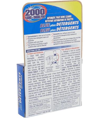 2000 Flushes Automatic Toilet Bowl Cleaner | Blue plus Detergents 100g | Makes scrubbing easier by helping break down toilet bowl residue and stains pine oil scent | 1 Cube 1 count (Pack of 1) - Buy Online on GoSupps.com