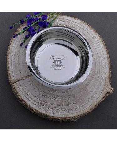 Haryali London Shaving Bowl - Stainless Steel Shaving Soap Dish for Rich Lather - Sustainable Shaving Soap Bowl for All Skin Types - Buy Online on GoSupps.com