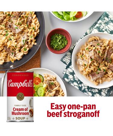 Campbell's 22.6 oz Family Size Cream of Mushroom Soup - Buy Online on GoSupps.com