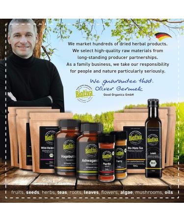 Biotiva Hay Flowers Organic 250g - from Austria- Recommended by Midwives - steam Bath - Bottled and Controlled in Germany - Buy Online on GoSupps.com