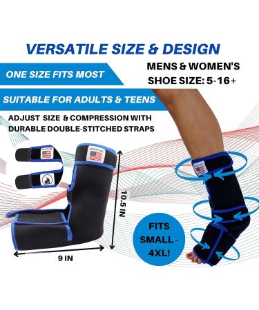Ankle and Foot Ice Pack - Hot & Cold Therapy for Achilles Tendonitis, Plantar Fasciitis, Ankle Sprain | Polar Life Ankle Ice Wrap with Bonus Ice Pack - Buy Online on GoSupps.com