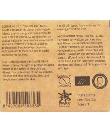 Lanzaloe Eye Contour Cream Bio-Anti Aging 30 ml - Buy Online on GoSupps.com