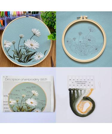 Silentsea 3 Sets of Embroidery Starter Kits for Beginners - Embroidery Cloth, Hoop, Needle & Manual Included - DIY Tools for Multicolor Embroidery - Buy Online on GoSupps.com