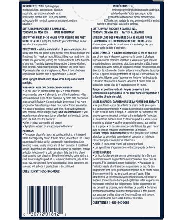 Vicks Early Defence Nasal Spray Cold Virus Blocker Clinically Proven 15 mL Blue - Buy Online on GoSupps.com