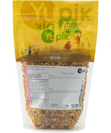 Yupik Organic Berry Infusion Oats & Dried Cranberries Cereal Topping Non-GMO Vegan Gluten-Free 1Kg 1 kg (Pack of 1) - Buy Online on GoSupps.com
