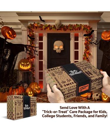 Halloween Candy Care Package - 80 Count Gift Assortment with Milk Chocolate Skulls, Eyeballs, Pumpkins, Seasonal Foil Candies, and More! Perfect for Kids, College Students - Treat Basket - Buy Online on GoSupps.com