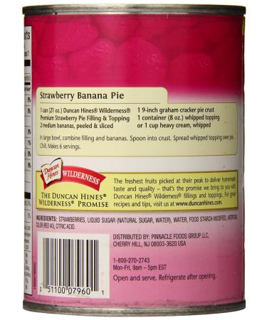 Wilderness Premium Strawberry Pie Filling & Topping 21oz (Pack of 8) - Buy Online on GoSupps.com