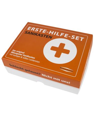 Miesepeter Sanikast - Funny First Aid Set Gift Box | Standard Edition L | Unique Joke Gift Idea for All Occasions - Buy Online on GoSupps.com
