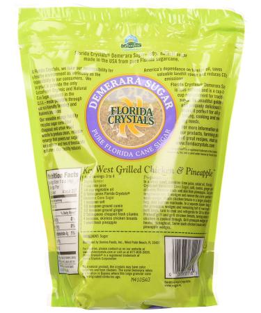 Florida Crystals Demerara Cane Sugar 2 lb - Pack of 6 | Natural Sweetener - Buy Online on GoSupps.com
