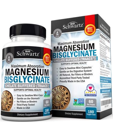 Bio Schwartz Maximum Absorption Magnesium Bisglycinate - 120 Veggie Caps