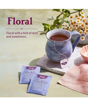 Yogi Tea - Chamomile Passionflower Stress Relief Tea (3 Pack) - With Lemon Balm Lavender and Eleuthero Root - Caffeine Free Organic Herbal Tea - 48 Tea Bags - Buy Online on GoSupps.com