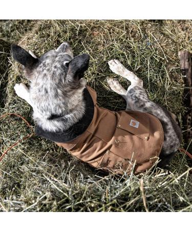 Carhartt Men's Firm Duck Insulated Dog Chore Coat - X-Large Army Green/Brass | Durable & Warm | International Shipping Available - Buy Online on GoSupps.com