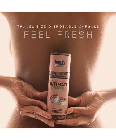 Handy Towel Genital Care Wipes - Travel-Size Intimate Hygiene Solution | 8 Count Feminine & Masculine Freshness Wipes - Buy Online on GoSupps.com