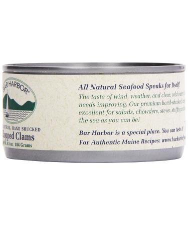 Bar Harbor Chopped Clams - 6.5 oz (12 Pack) | Premium Quality Seafood - Buy Online on GoSupps.com