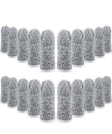 40 Pieces Cut Resistant Finger Cots Finger Sleeves Cut Protection Sleeves Thumb Finger Protectors Guards Reusable for Kitchen Work Sculpture