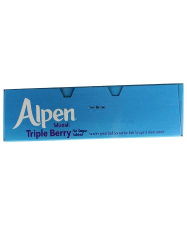 Alpen Triple Berry No Sugar Added Muesli - Swiss Style Cereal | Whole Grain, Non-GMO, Heart Healthy, Kosher, Vegan | Real Fruit, 10 oz - Buy Online on GoSupps.com