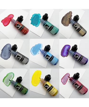 Metallic Alcohol Ink Set - 26 Vibrant Colors for Resin Art | Alcohol-Based Inks - Buy Online on GoSupps.com