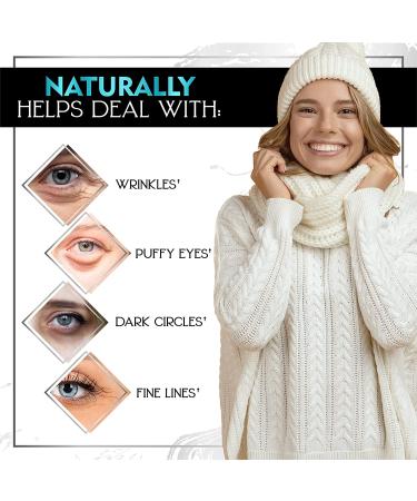 Hydrating Under Eye Mask for Puffy Eyes, Dark Circles, and Wrinkles - Collagen and Hyaluronic Acid Eye Patches for Anti-Aging Skincare - Buy Online on GoSupps.com