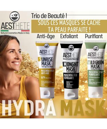 250ml Anti-Wrinkle Face Clay Mask for Women and Men with Retinol Like Vitamin C and Golden Clay Moisturizing and Purifying for Oily Combination and Dry Skin Maxi Size Anti-Aging Made in Italy - Buy Online on GoSupps.com