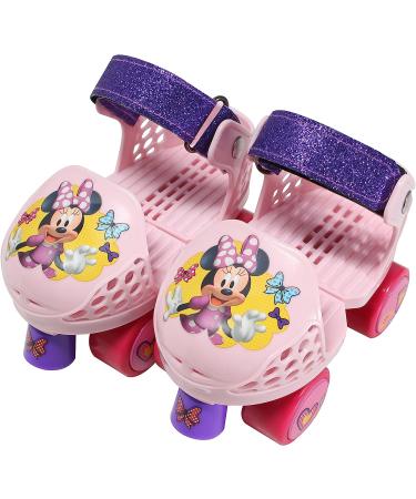 Adjustable Minnie Mouse Children's Roller Skates & Knee Pads Set - Junior Size 6-12 - Buy Online on GoSupps.com