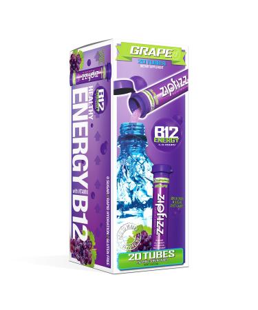 Zipfizz Healthy Sports Energy Mix with Vitamin B12 Grape 20 Tubes 0.39 oz (11 g) Each