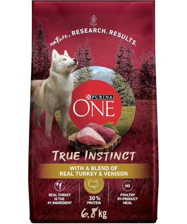 Purina ONE Dry Dog Food Lamb & Rice - 7 kg Bag & True Instinct High Protein Dry Dog Food Turkey & Venison - 6.8 kg Bag 7 kg (Pack of 1) Dry Dog Food + Dog Food Turkey & Venison - Buy Online on GoSupps.com