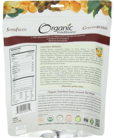 Organic Traditions - Golden Berries - 16 oz. - Buy Online on GoSupps.com