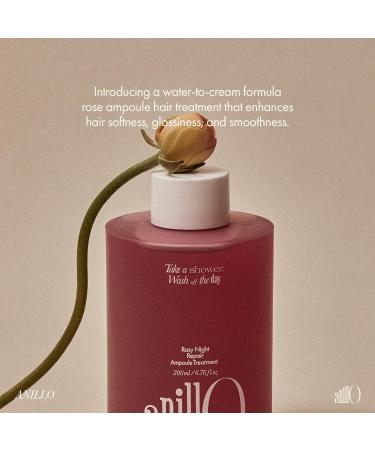 Rosy Night Repair Hair Ampoule Treatment | Protein & Peptide Complex for Damaged Hair | Musky Floral Scent Color Safe Silicone & Sulfate Free (200ml - Buy Online on GoSupps.com