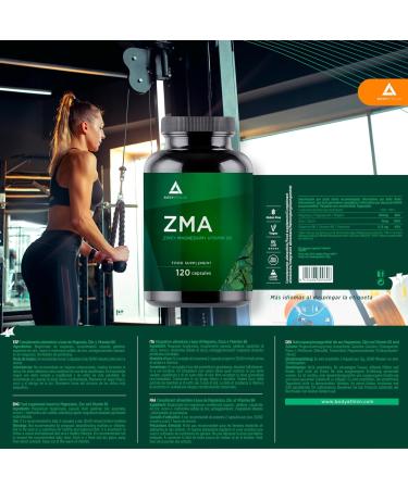Bodyathlon - ZMA 120 capsules- Zinc Magnesium Vitamin B6 Sports supplement- Muscle recovery- Prevents fatigue- Immune system - Buy Online on GoSupps.com