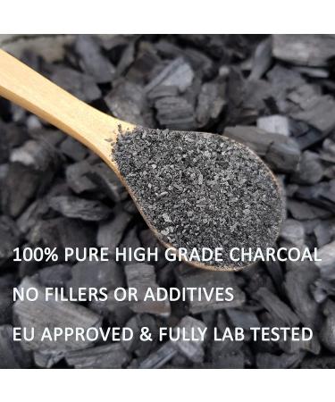 The Natural Charcoal Company Canine Gut Health - Organic Granulated Charcoal Powder Supplement for Dogs - Reduce Bad Breath Supports Digestion Gas Relief - 200g - Buy Online on GoSupps.com