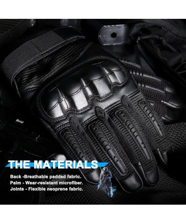 Buy Wtactful Tactical Gloves - Touchscreen Motorcycle & MTB Gloves for Men | Black XL - Ideal for Airsoft Paintball & Outdoor Activities - Buy Online on GoSupps.com